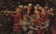 Lucas Cranach Details of The Stag Hunt Germany oil painting artist
